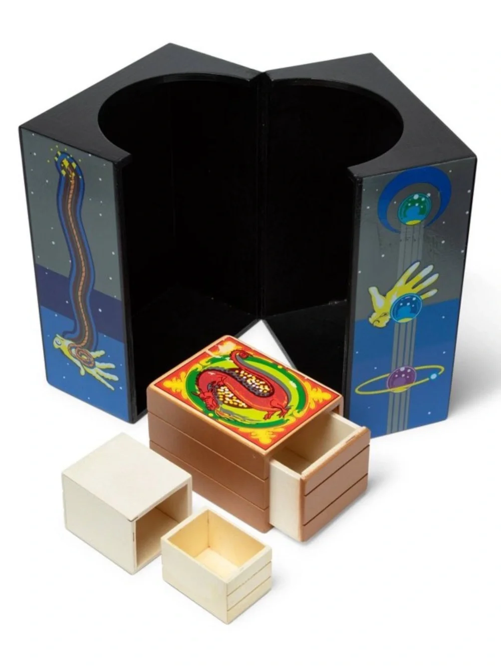 Melissa & Doug Deluxe Wooden Magic Set 52 Pieces – 10 Classic Tricks – NEW